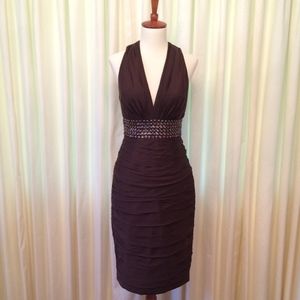 NWOT Carmen Marc Valvo Collection silk evening dress